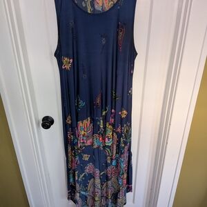 Floral Sleeveless Maxi Dress